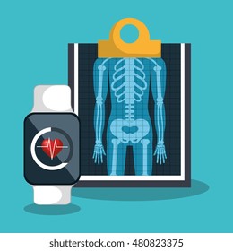 x ray digital medical healthcare isolated