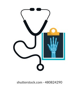 x ray digital medical healthcare isolated