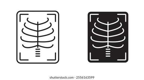 X ray Filled flat icons set for apps and web ui designs.