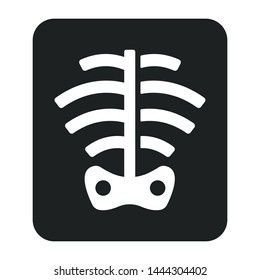 X ray flat vector icon