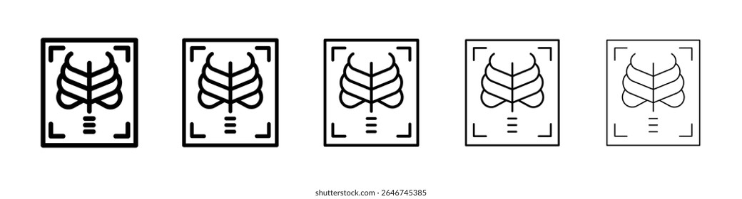 X ray icon concept. graphic design, logo, Web, UI.