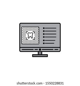 X ray icon, design template vector