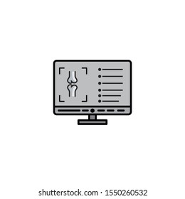 X ray icon, design template vector