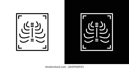 X ray icon Flat style logo vector. perfect for UI designs