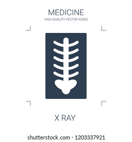 X Ray Icon. High Quality Filled X Ray Icon On White Background. From Medical Collection Flat Trendy Vector X Ray Symbol. Use For Web And Mobile