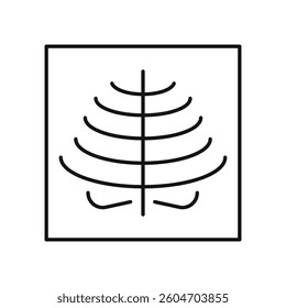 X ray icon isolated. simple vector icon on white background