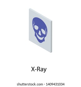 
X ray icon, isometric vector 
