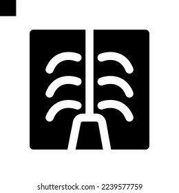 x ray icon logo flat style vector
