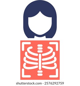 X Ray Icon Mixed Vector Illustration