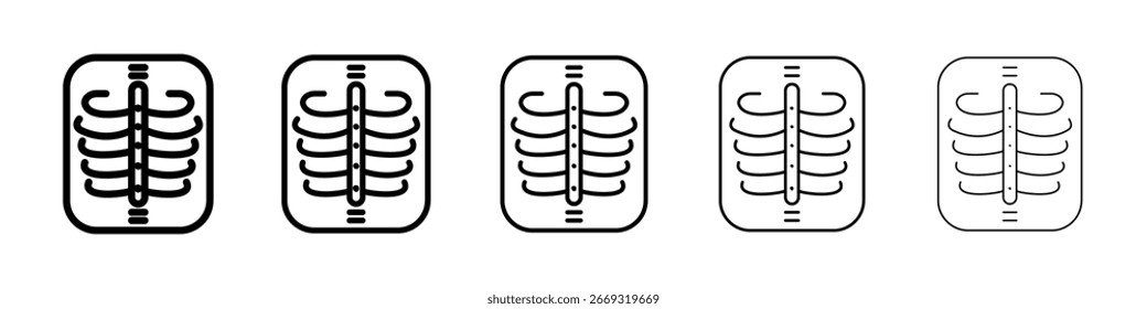 Icono de rayos X para el concepto móvil y el Diseño web.