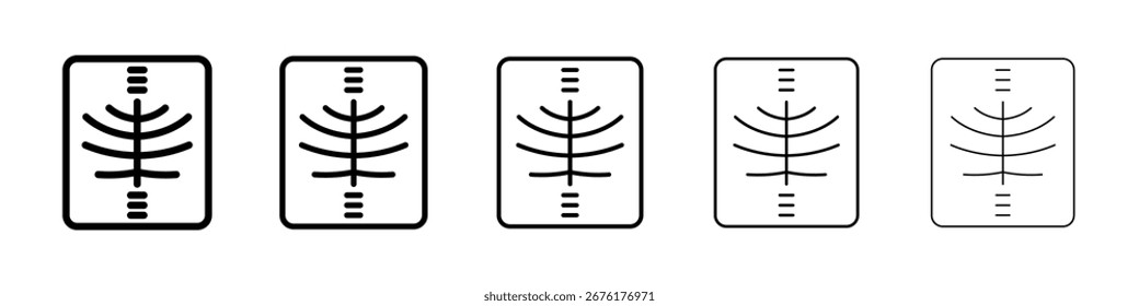 Icono de rayos X para el concepto móvil y el Diseño web.
