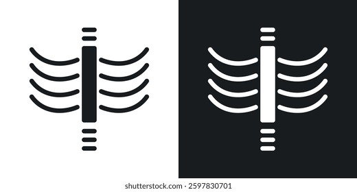X ray icon symbol collection on white background.