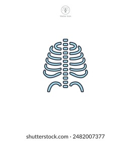 X Ray Icon symbol vector illustration isolated on white background