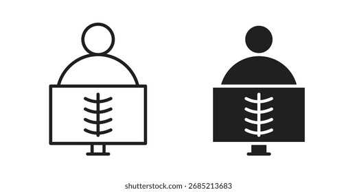 X ray icon vector sign symbol