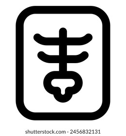 X ray icon for web, app, infographic, etc
