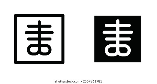 X ray icons collection in Filled flat and thin line style.