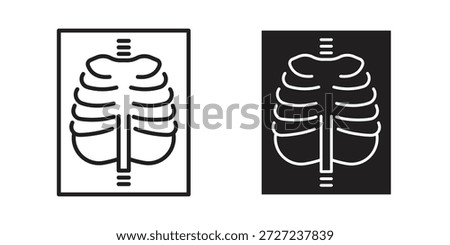 X ray icons symbol. vector illustration pack for apps and designs