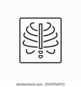 X ray isolated icon. vector illustration.