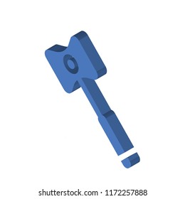 X ray isometric left top view 3D icon