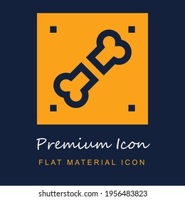 X Ray premium material ui ux isolated vector icon in navy blue and orange colors