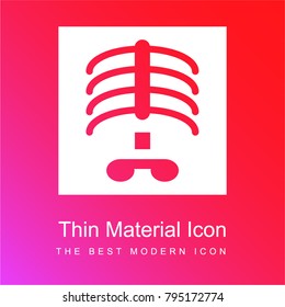 X ray red and pink gradient material white icon minimal design