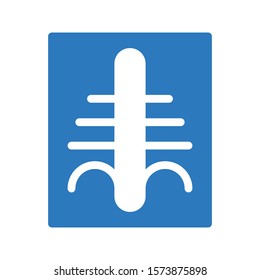 x ray vector glyph color icon 