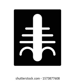 x ray vector glyph flat icon 