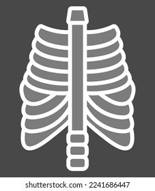 X Ray vector icon. Can be used for printing, mobile and web applications.