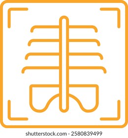 X Ray vector icon. Can be used for printing, mobile and web applications.