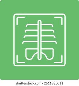 X Ray vector icon. Can be used for printing, mobile and web applications.