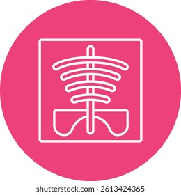 X Ray vector icon. Can be used for printing, mobile and web applications.