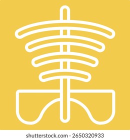 X Ray vector icon. Can be used for printing, mobile and web applications.