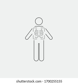 Icono de vectores de rayos x icono de barómetro