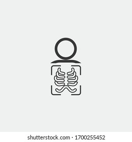 Icono de vectores de rayos x icono de barómetro