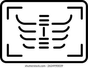 Design de ícone de vetor de raio X
