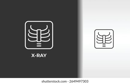 X Ray Vector, Icon Or Logo Sign Isolated Symbol Illustration