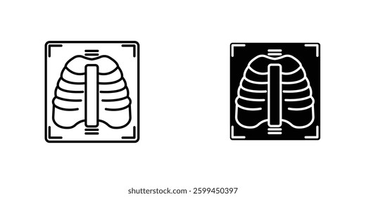 X rayicons for ui. vector illustration