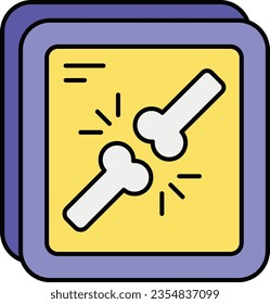 x rays color icon design style