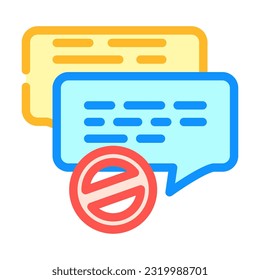 x reject color icon vector. x reject sign. isolated symbol illustration