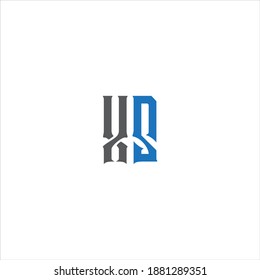 X S letter logo abstract design on white color background. xs monogram