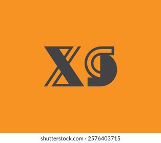 X and S logo design. XS abstract Letters Logo Monogram. This logo design is the process of creating a visual symbol that represents a brand, company, or individual.