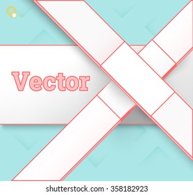X Shape Placeholder Element Illustration  for Your Scene