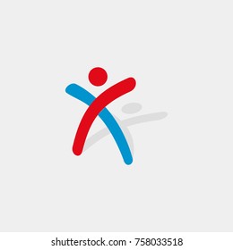 x sign people logo