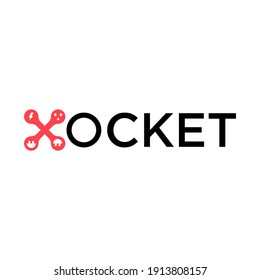 X socket electric logo design