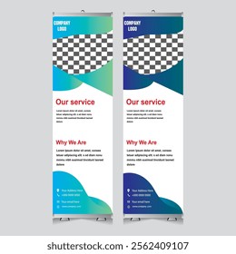 x stand banner design template