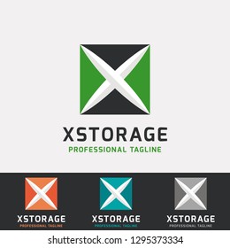 X Storage Box Logo Design