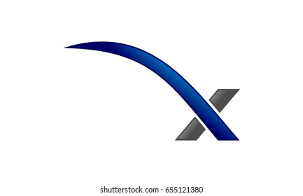 X Swoosh Logo