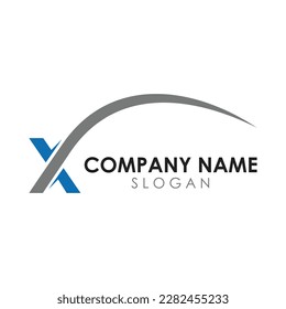 x swoosh logo 3D template
