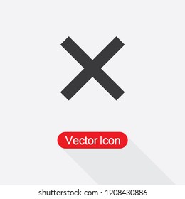 X Symbol Icon Vector Illustration Eps10