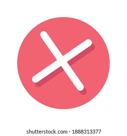 x symbol mark isolated icon vector illustration design